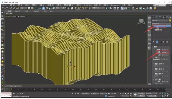 8、在修改選項面板中再給模型添加一個殼修改器命令,設(shè)置殼的厚度為60mm